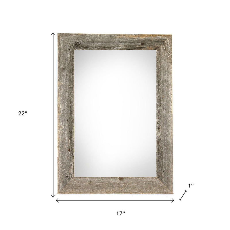 13" x 19" Gray Solid Wood Hanging Picture Frame - Home Decor