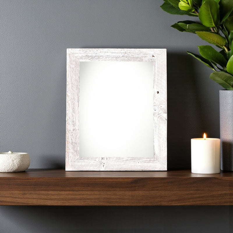 5" x 7" White Solid Wood Tabletop Picture Frame - Home Decor
