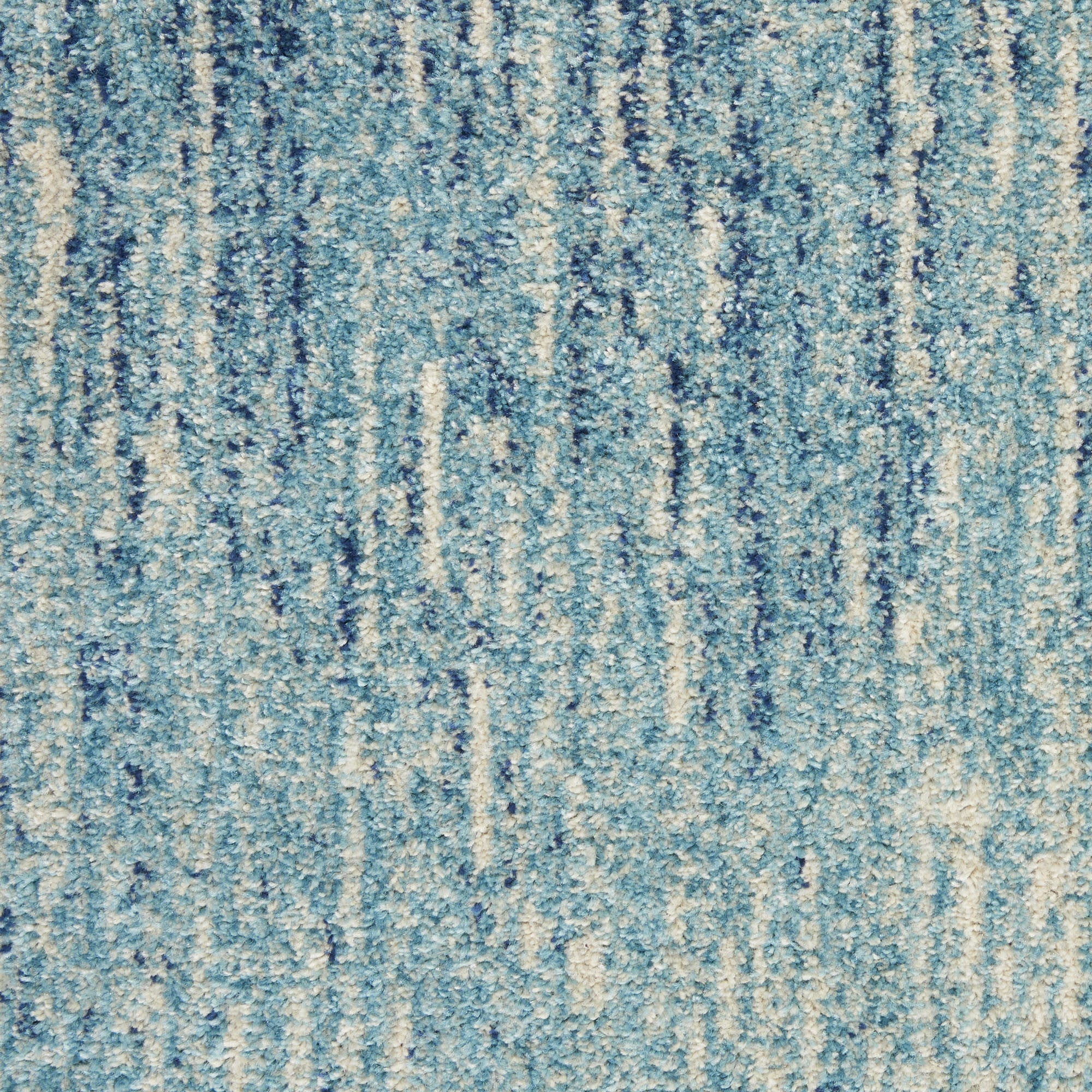 2' X 3' Blue And Ivory Abstract Area Rug - Home Decor