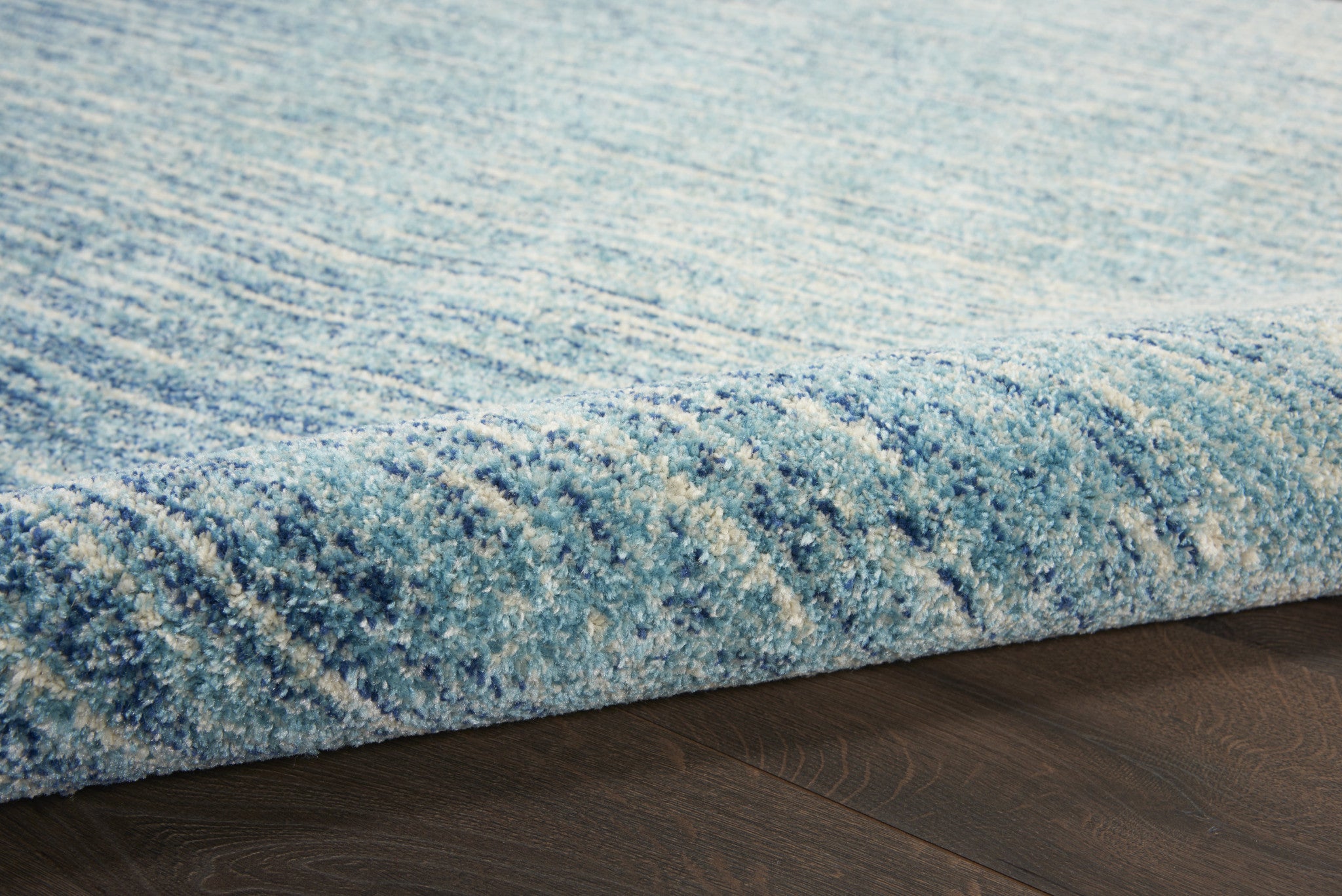 2' X 3' Blue And Ivory Abstract Area Rug - Home Decor