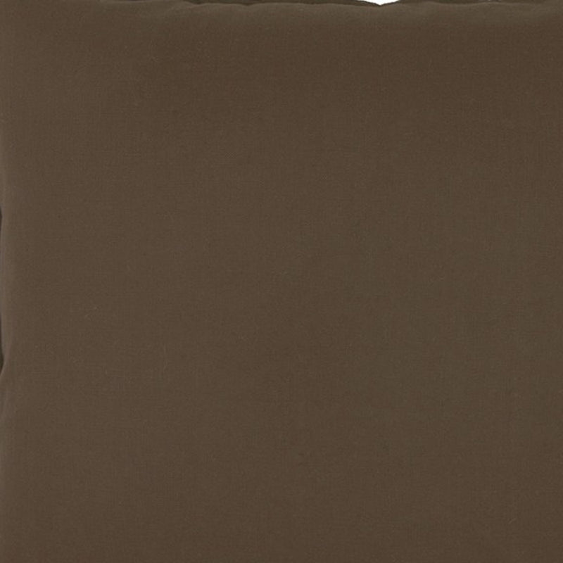 20" Brown Cotton Throw Pillow - Home Decor