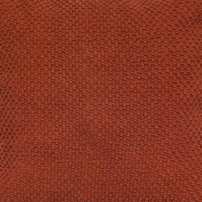 20" Burnt Orange Cotton Throw Pillow with Nubby Texture - Home Decor