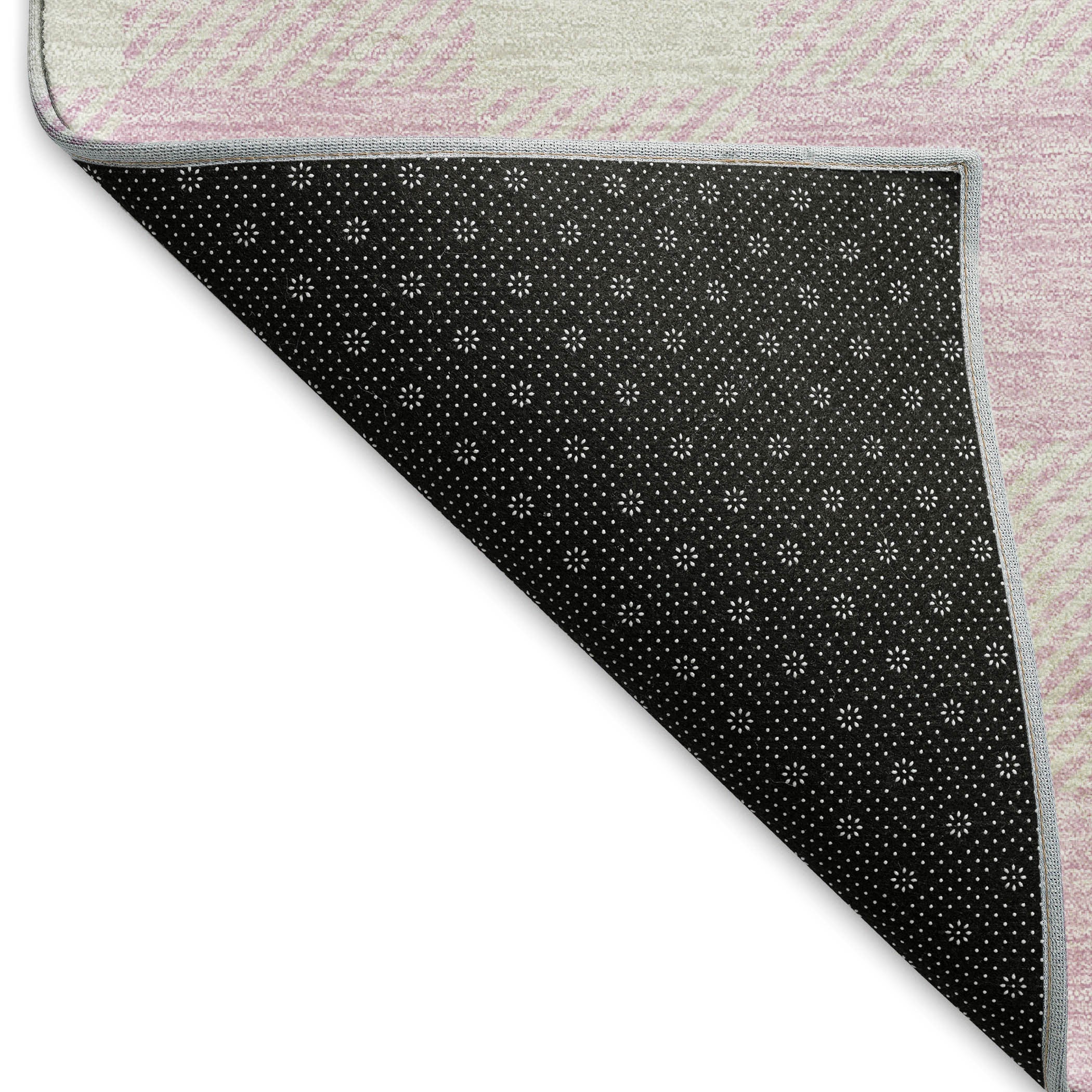 5' X 8' Pink And Ivory Plaid Washable Area Rug With UV Protection - Home & Garden