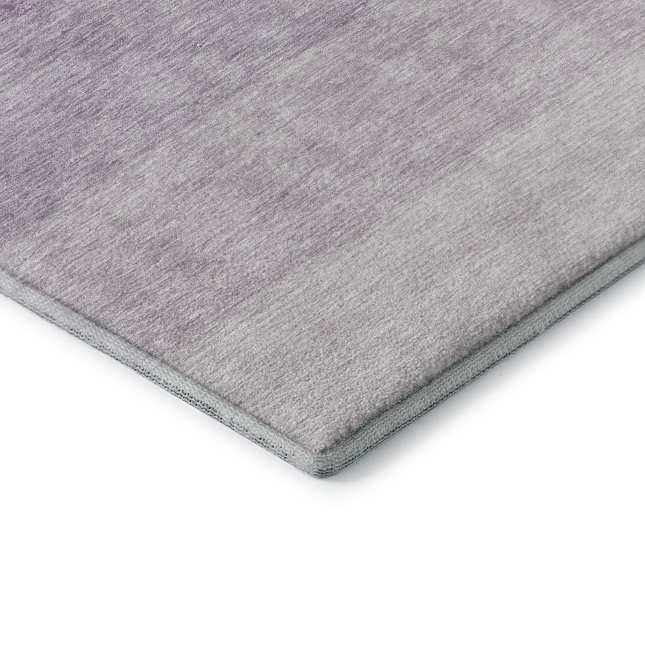 8' Purple And Ivory Ombre Washable Round Rug With UV Protection - Home & Garden
