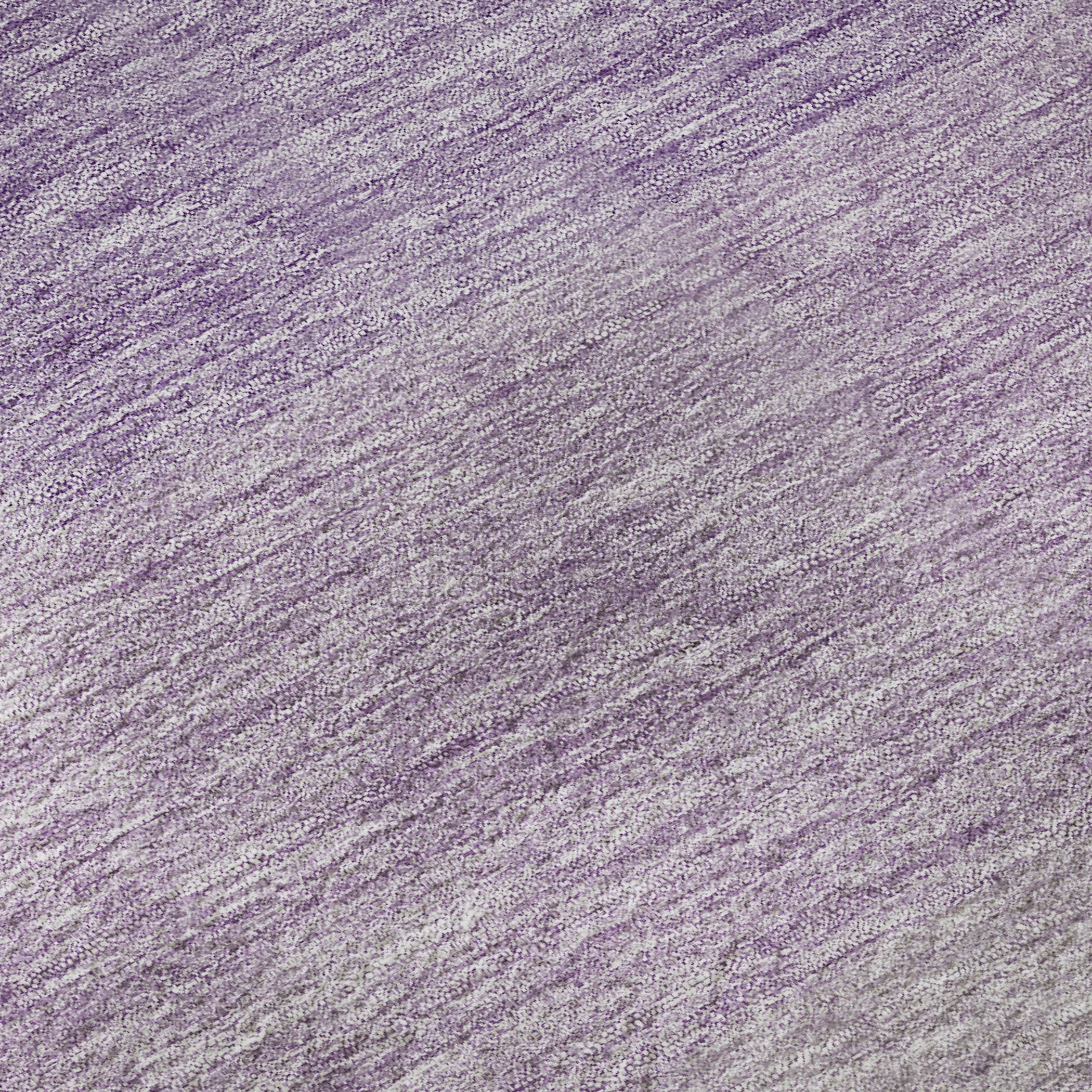 8' Purple And Ivory Ombre Washable Round Rug With UV Protection - Home & Garden