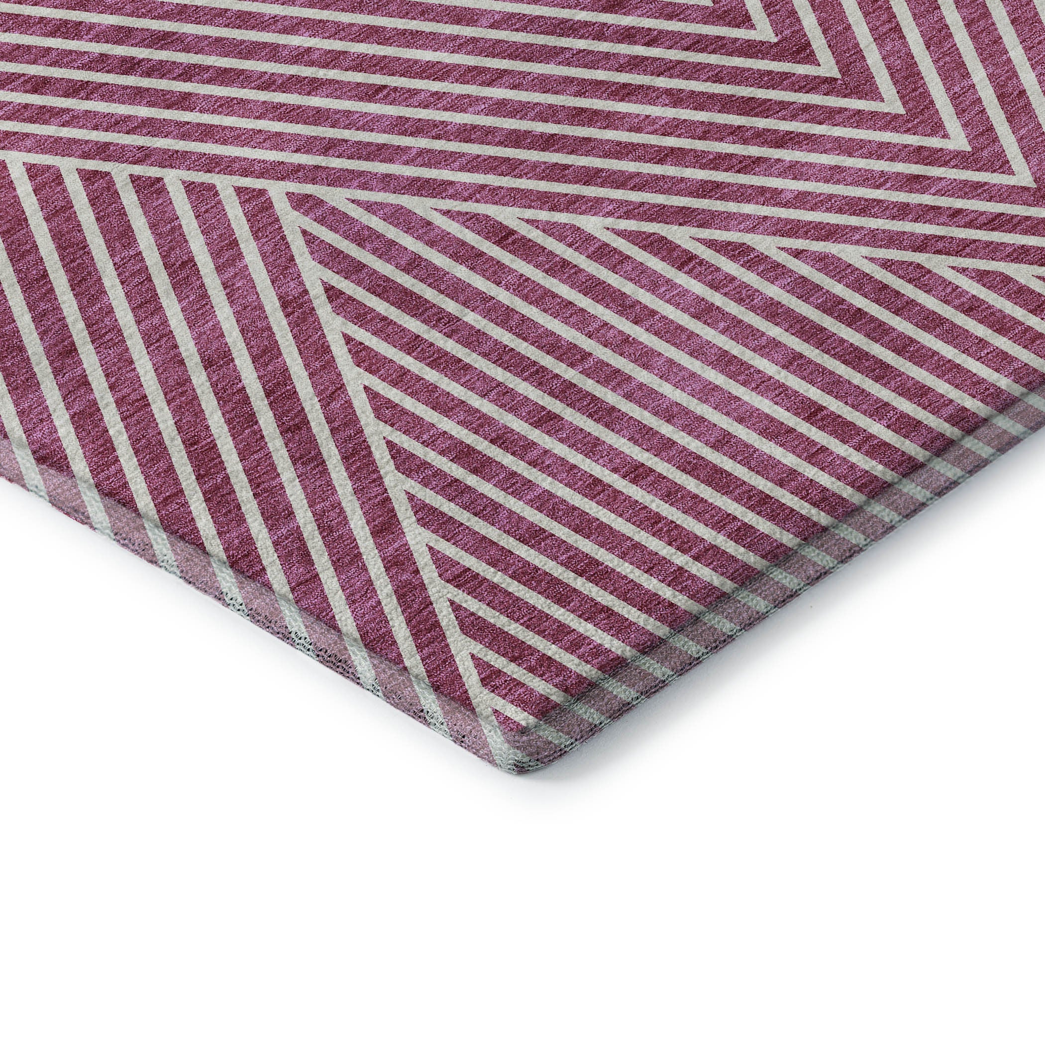 10' X 14' Blush And Ivory Geometric Washable Area Rug With UV Protection - Home & Garden