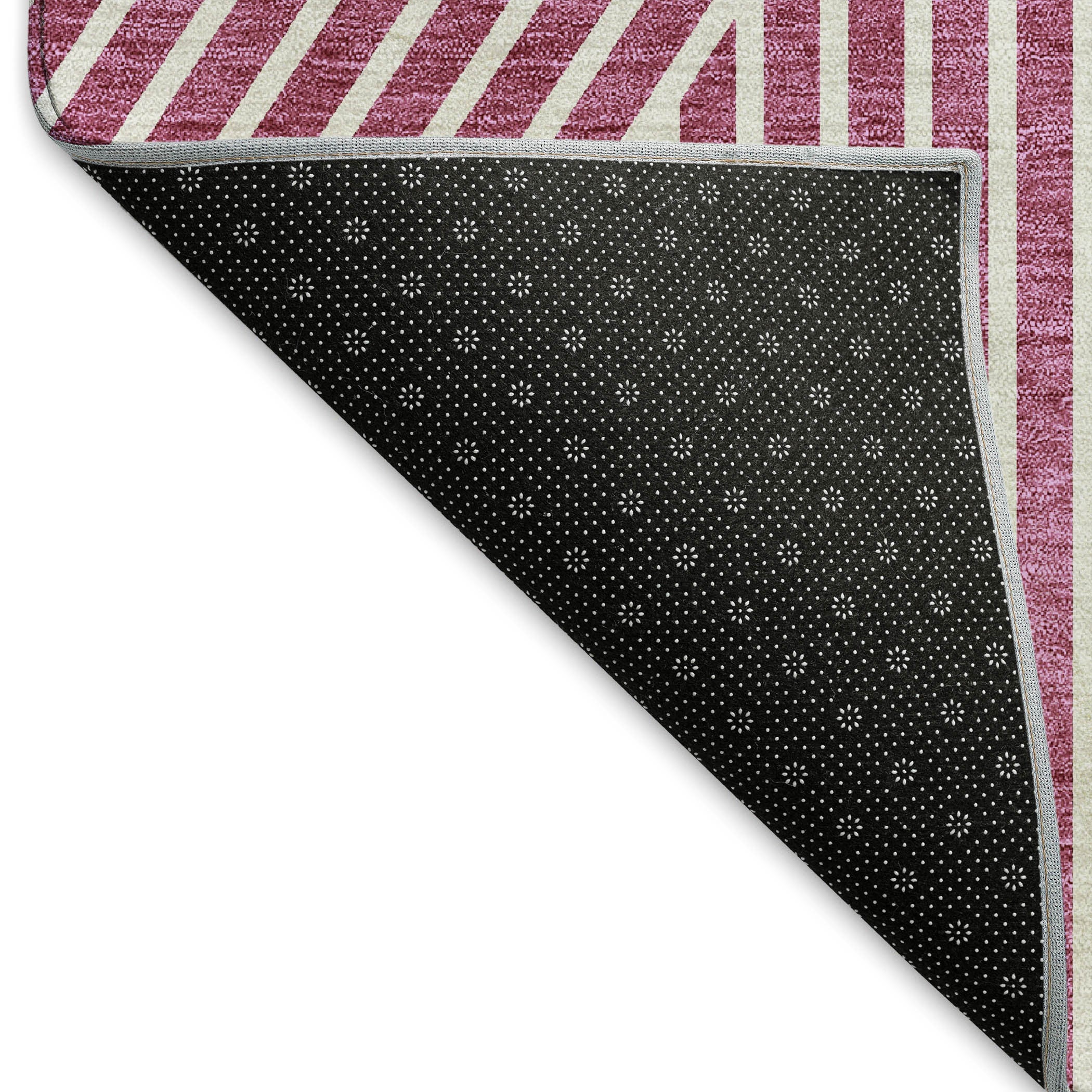 10' X 14' Blush And Ivory Geometric Washable Area Rug With UV Protection - Home & Garden