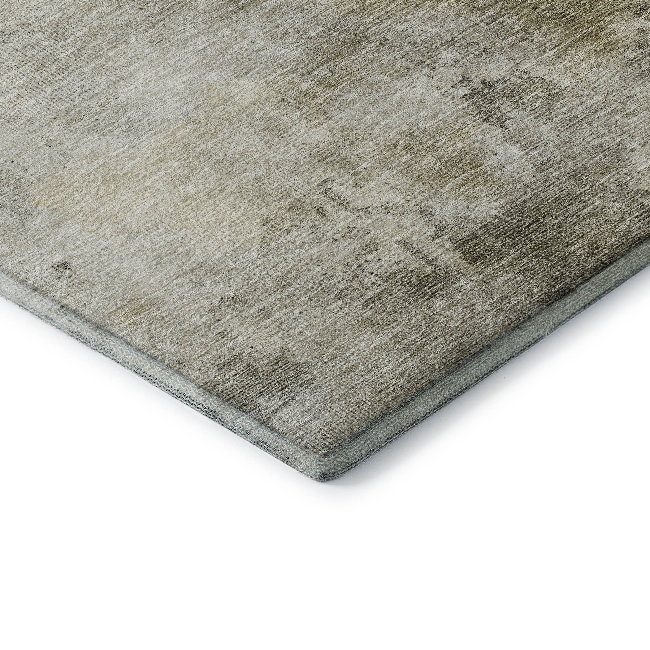 10' X 14' Wheat Ivory And Taupe Abstract Washable Area Rug With UV Protection - Home & Garden