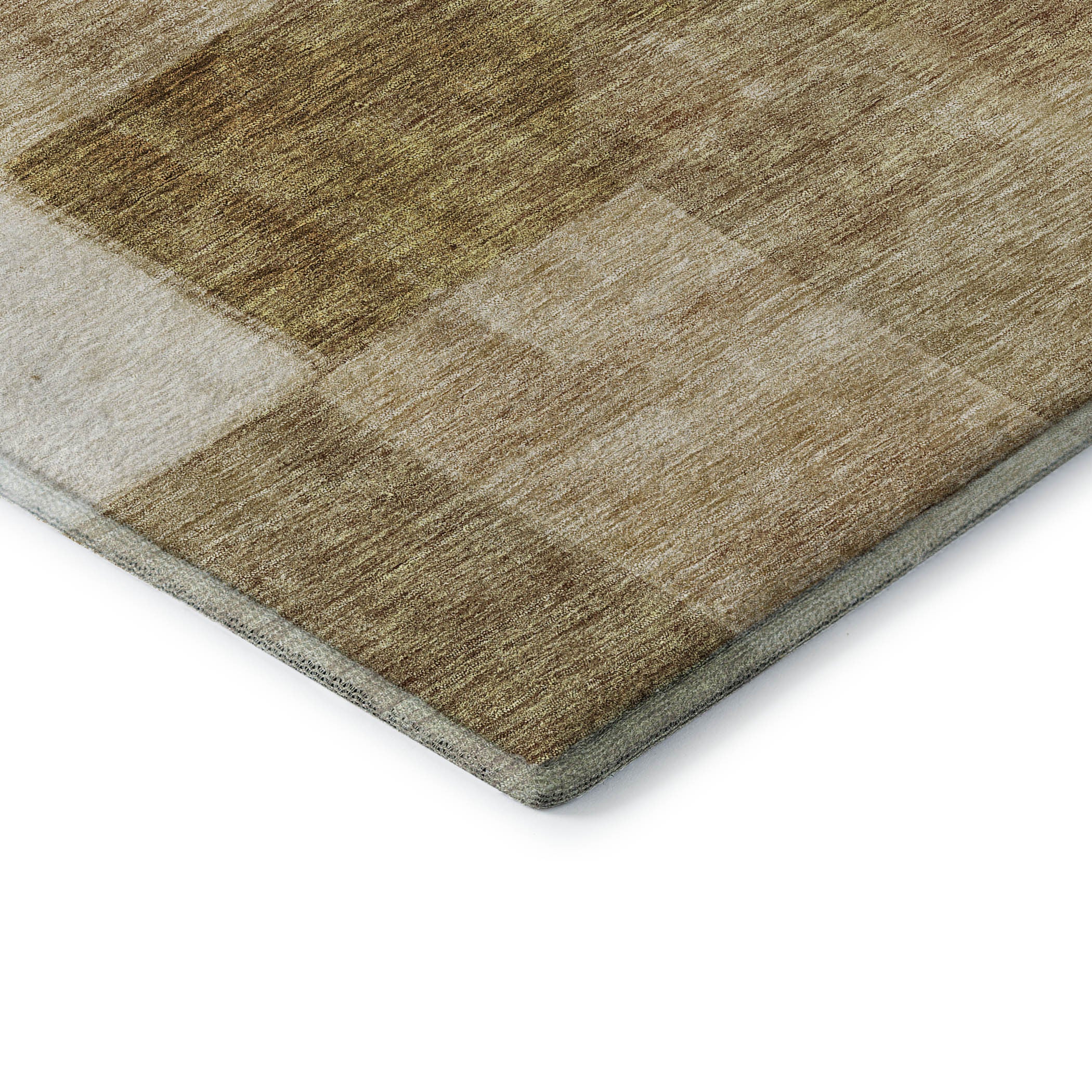 10' X 14' Terra Cotta Beige And Copper Geometric Washable Area Rug With UV Protection - Home & Garden