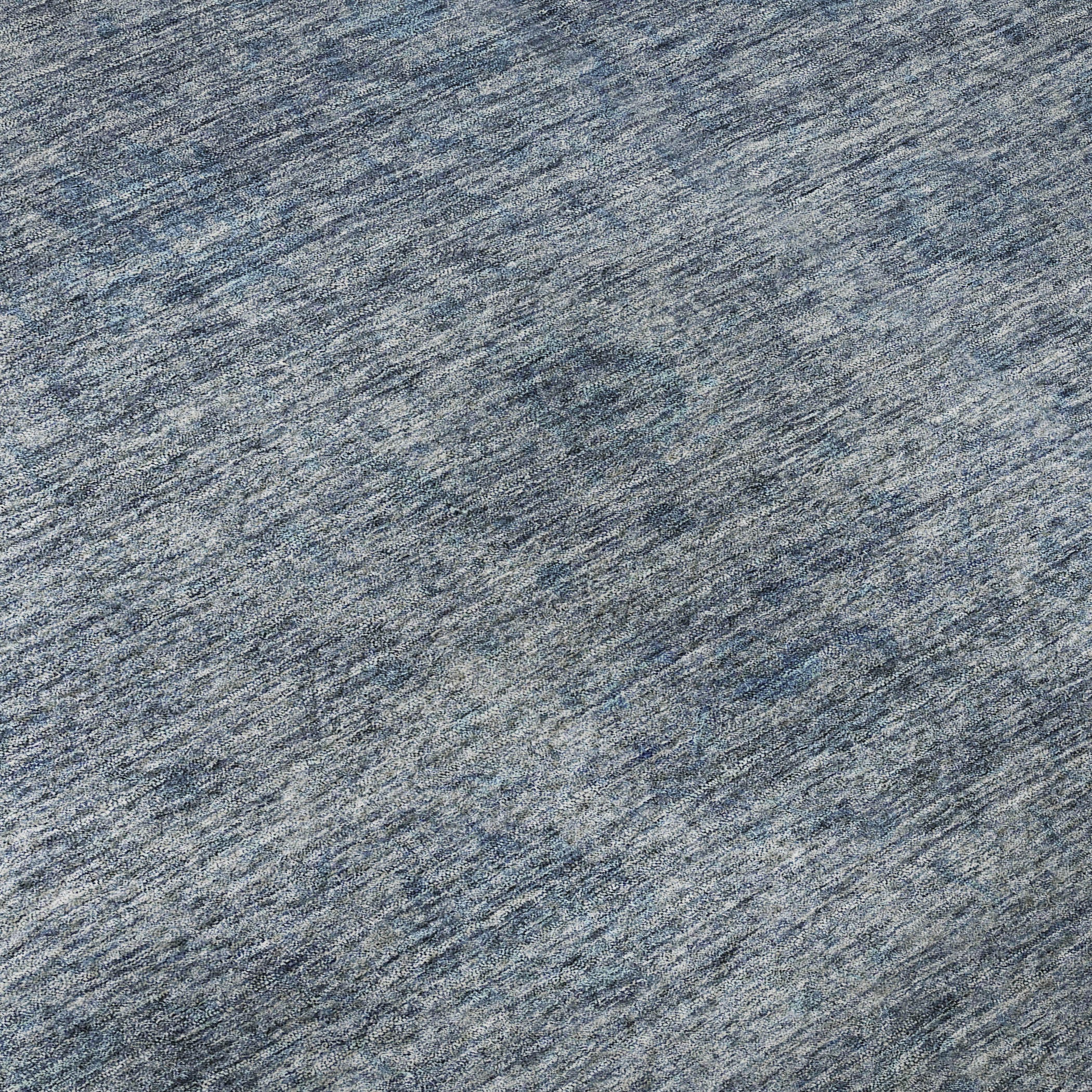 10' X 14' Blue And Silver Abstract Washable Area Rug With UV Protection - Home & Garden