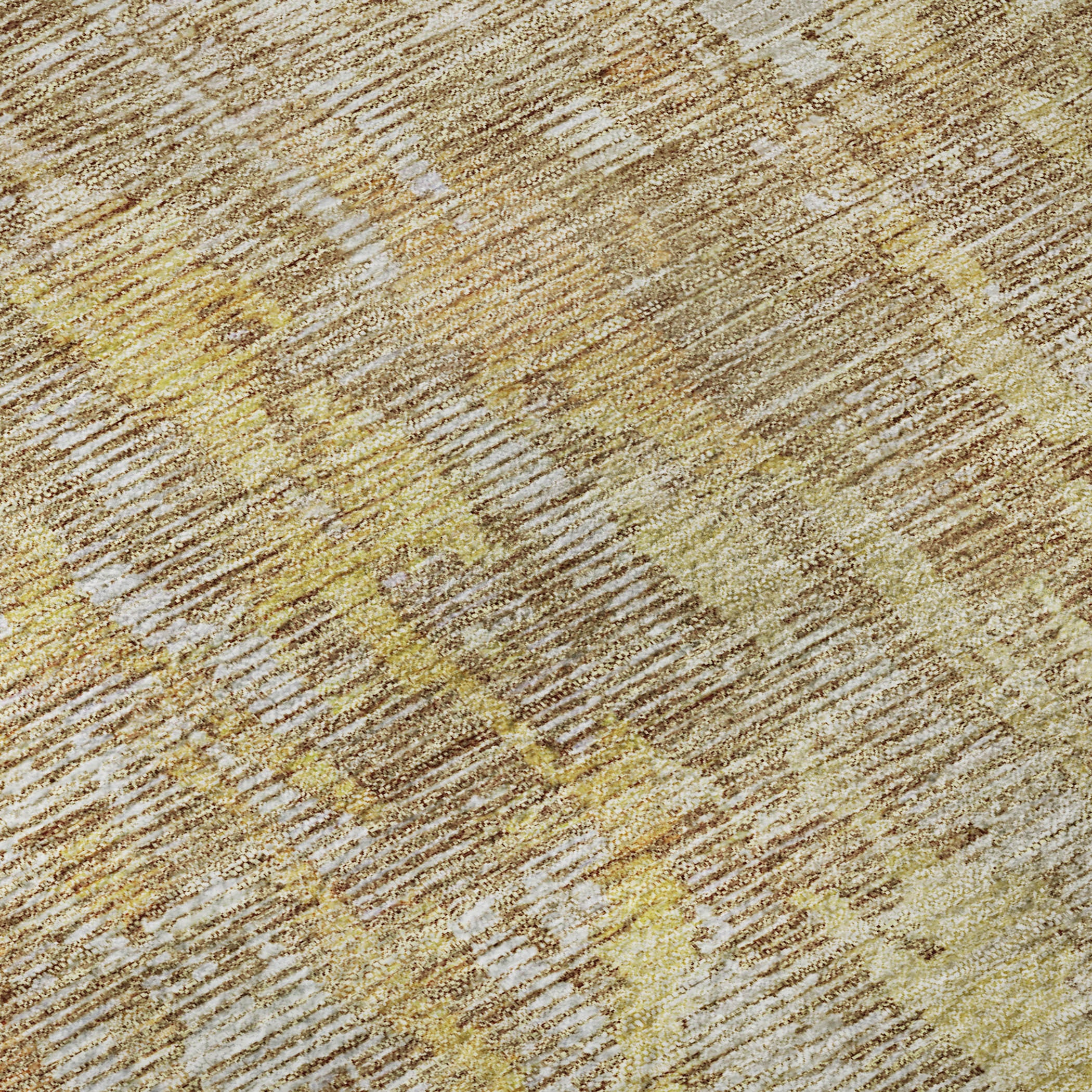 5' X 8' Fern Green Blue And Beige Abstract Washable Area Rug With UV Protection - Home & Garden