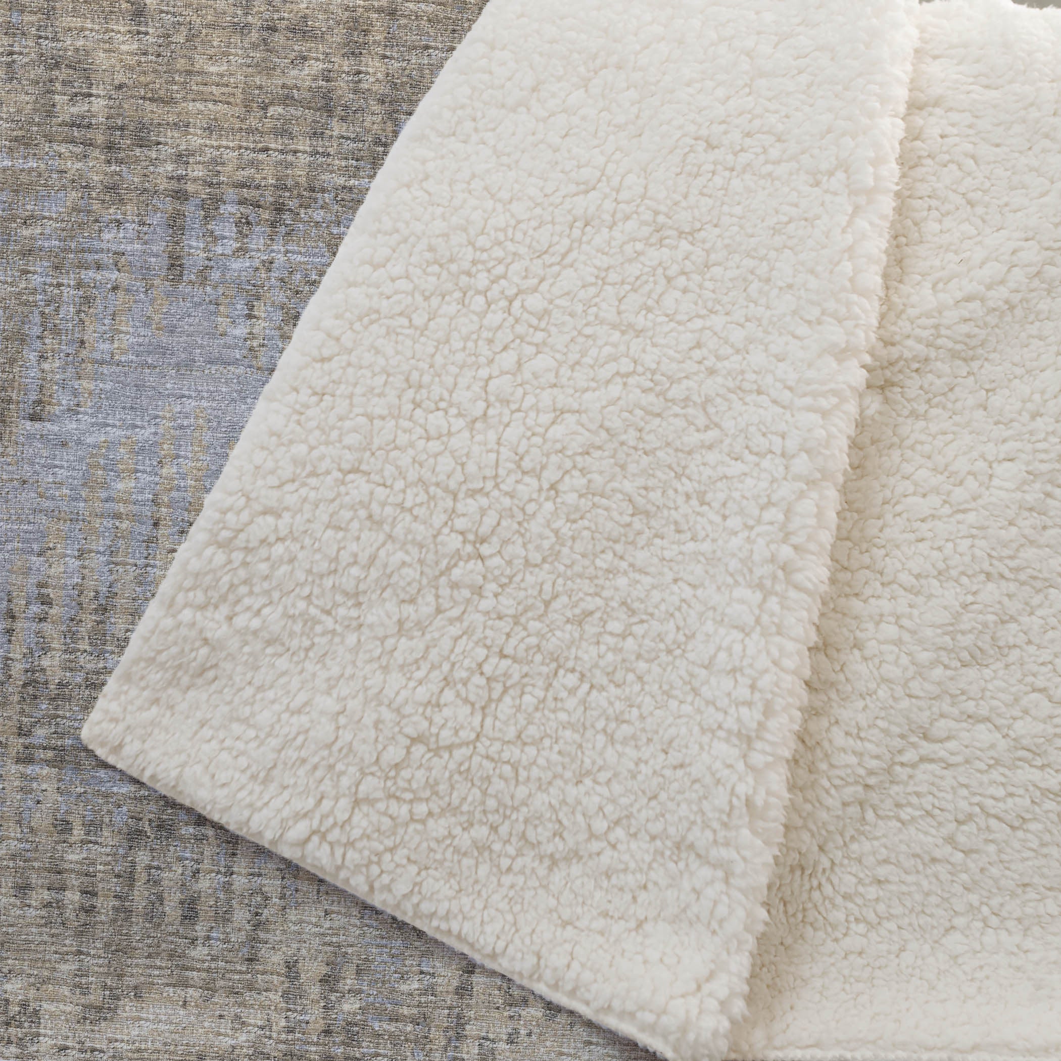 50" X 70" Chocolate And Beige Geometric Plush Throw Blanket - Home & Garden