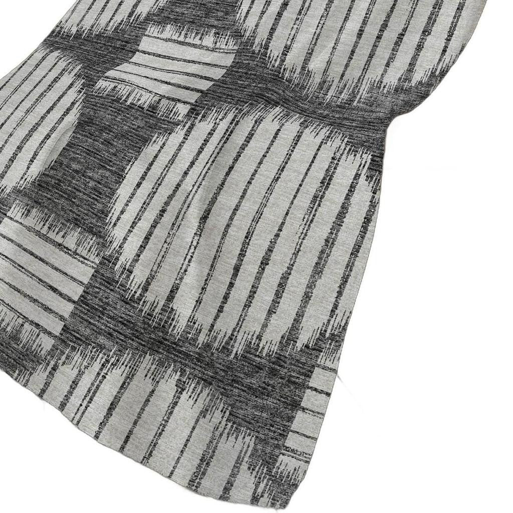 50" X 70" Gray And Ivory Geometric Plush Throw Blanket - Home & Garden