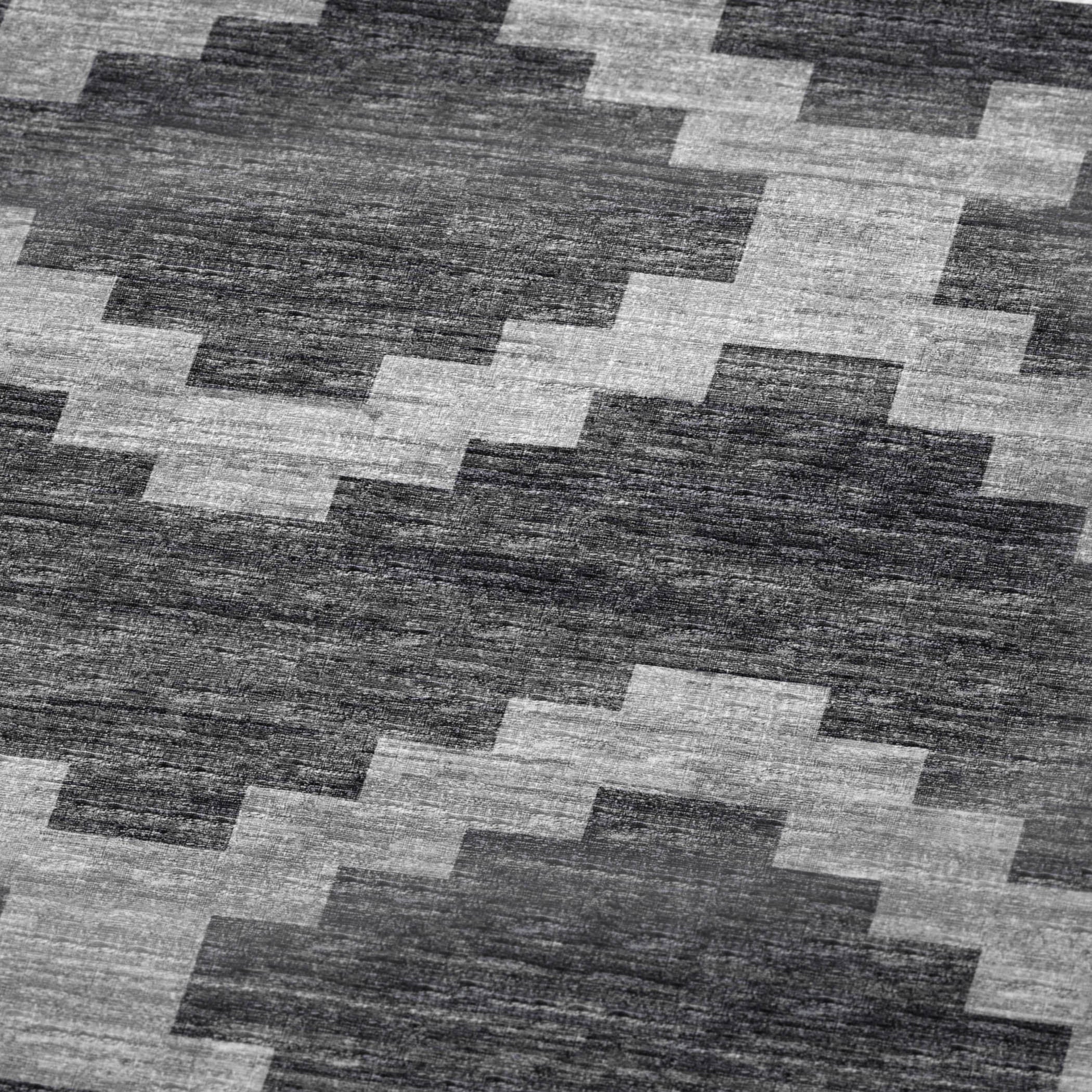 50" X 70" Gray And Charcoal Geometric Plush Throw Blanket - Home & Garden