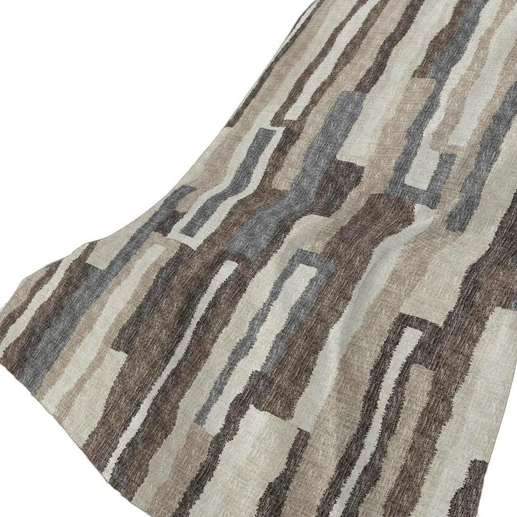 50" X 70" Chocolate And Gray Abstract Plush Throw Blanket - Home & Garden