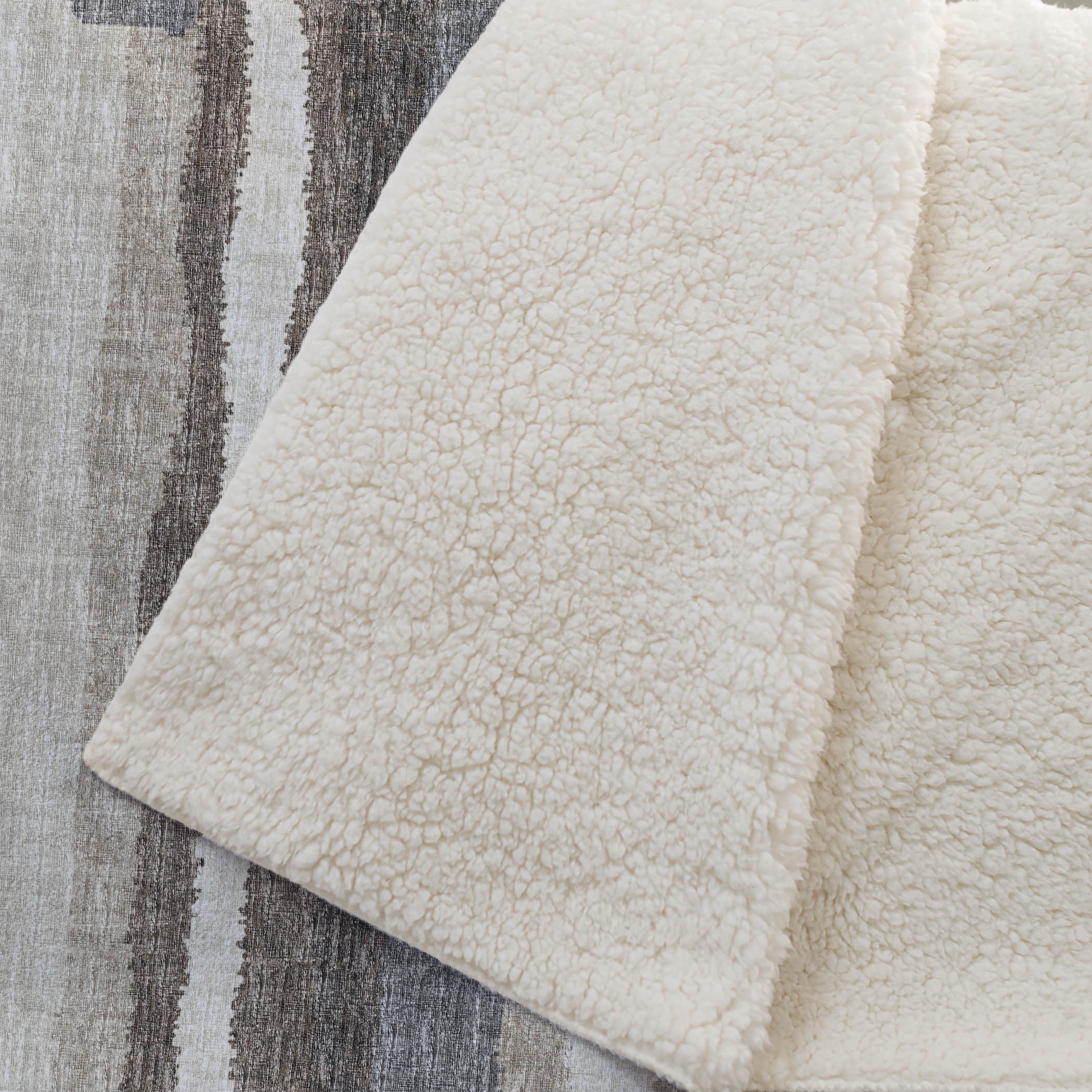 50" X 70" Chocolate And Gray Abstract Plush Throw Blanket - Home & Garden