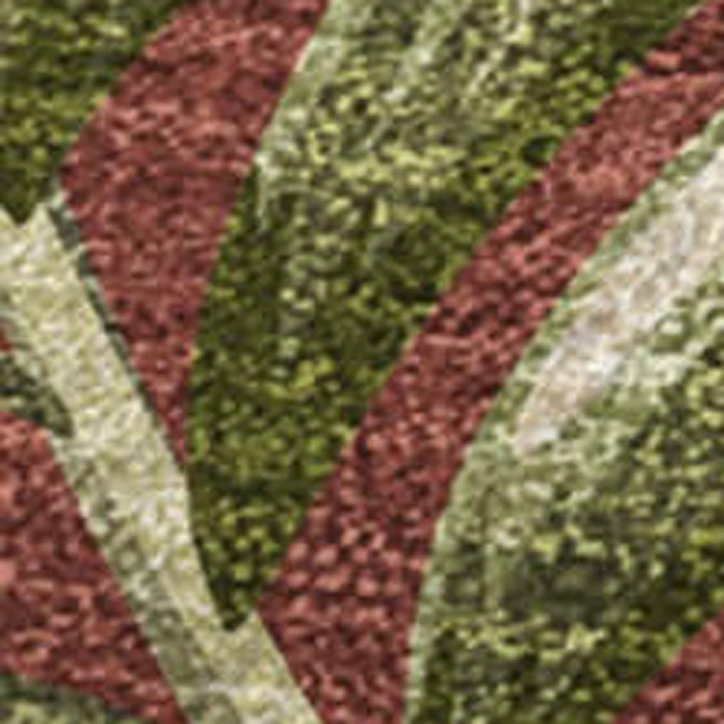 50" X 70" Rust Green And Beige Microfiber Leaves Plush Throw Blanket - Home & Garden