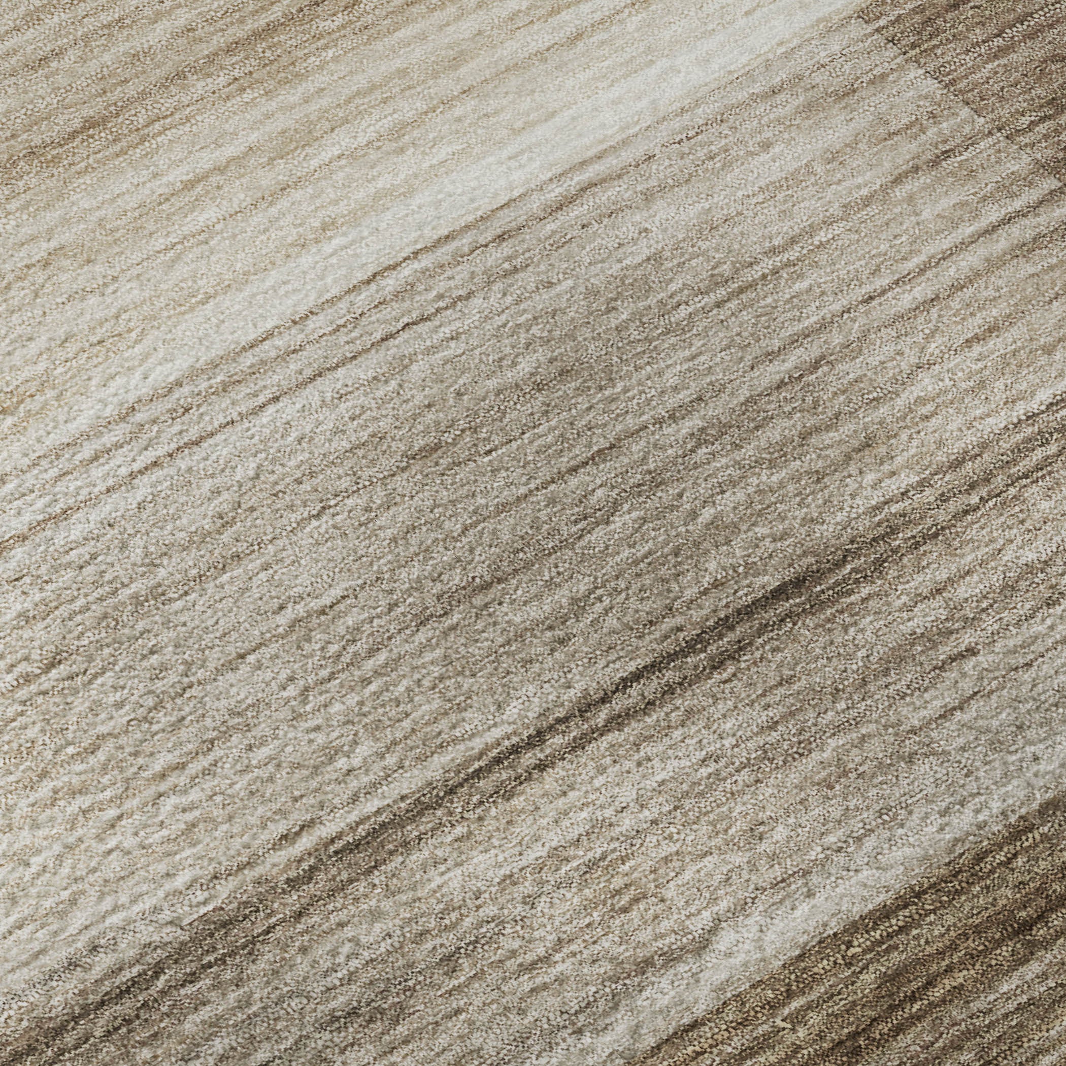 10' X 14' Brown And Ivory Striped Washable Area Rug With UV Protection - Home & Garden