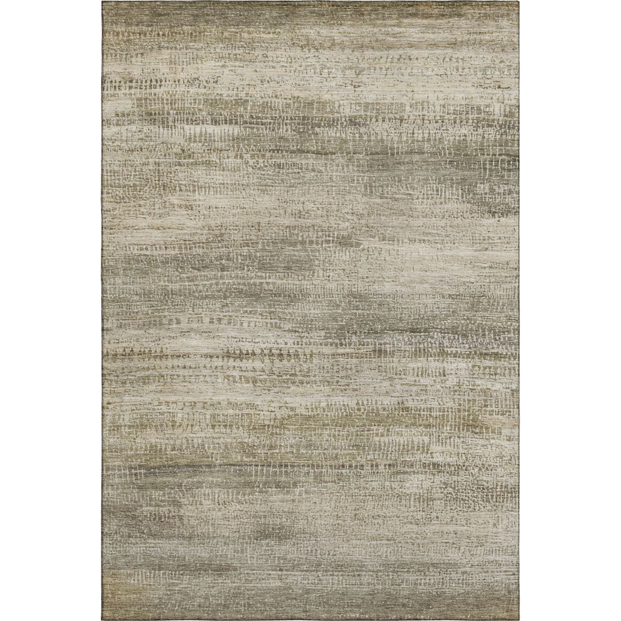 10' X 14' Taupe And Beige Abstract Washable Area Rug With UV Protection - Home & Garden