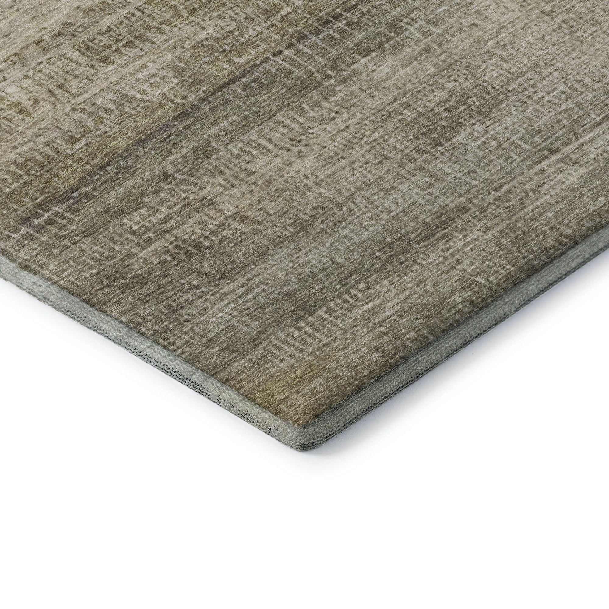 10' X 14' Taupe And Beige Abstract Washable Area Rug With UV Protection - Home & Garden