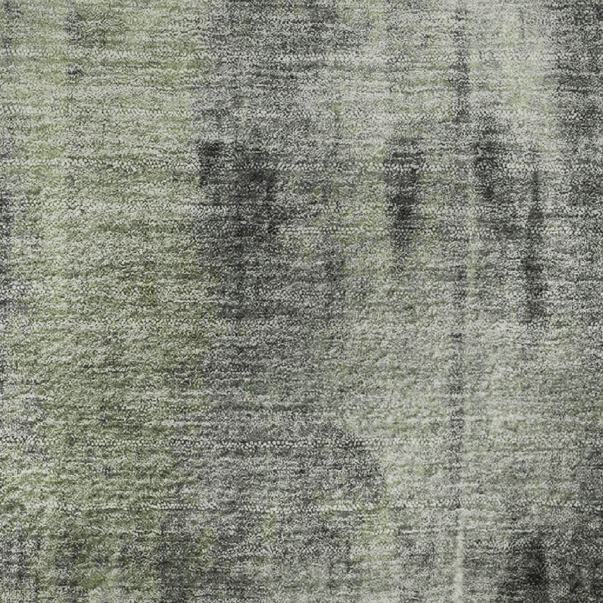 5' X 8' Olive Green Charcoal And Ivory Abstract Washable Area Rug With UV Protection - Home & Garden