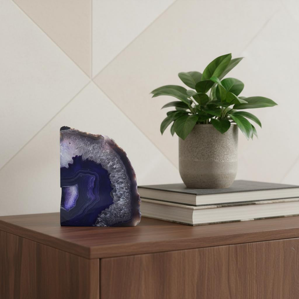 7" Purple Glass Crystal - Home & Garden