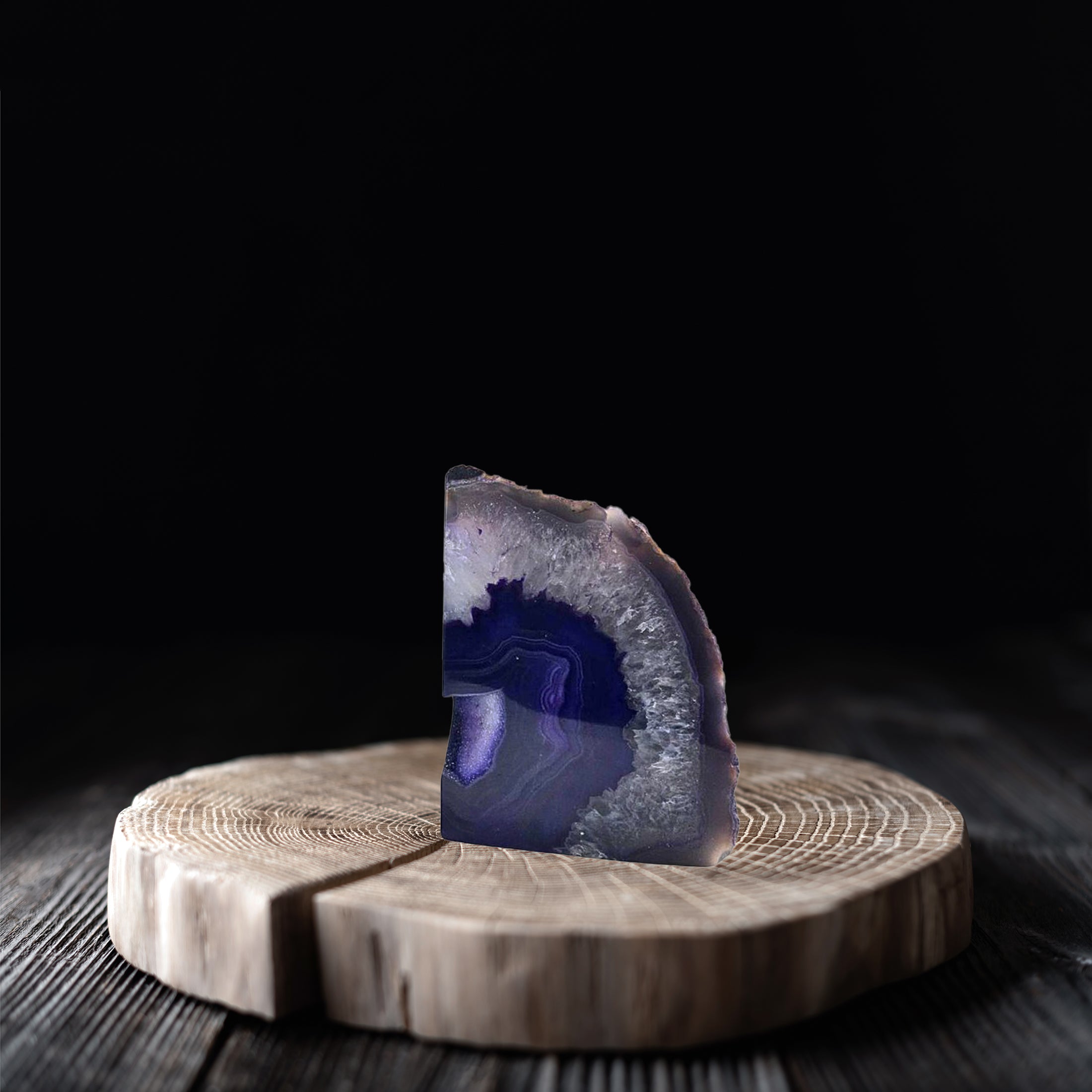 7" Purple Glass Crystal - Home & Garden