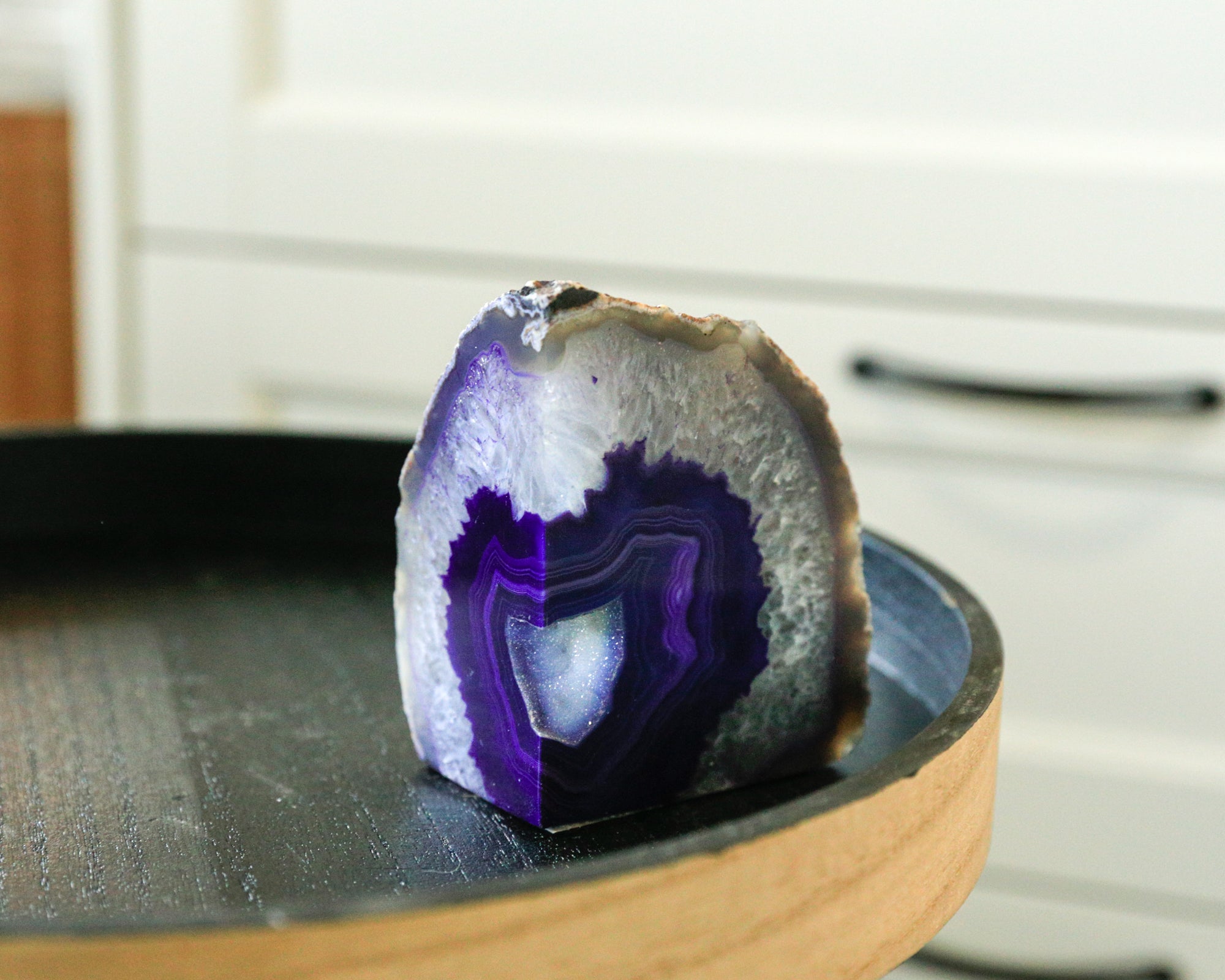 7" Purple Glass Crystal - Home & Garden