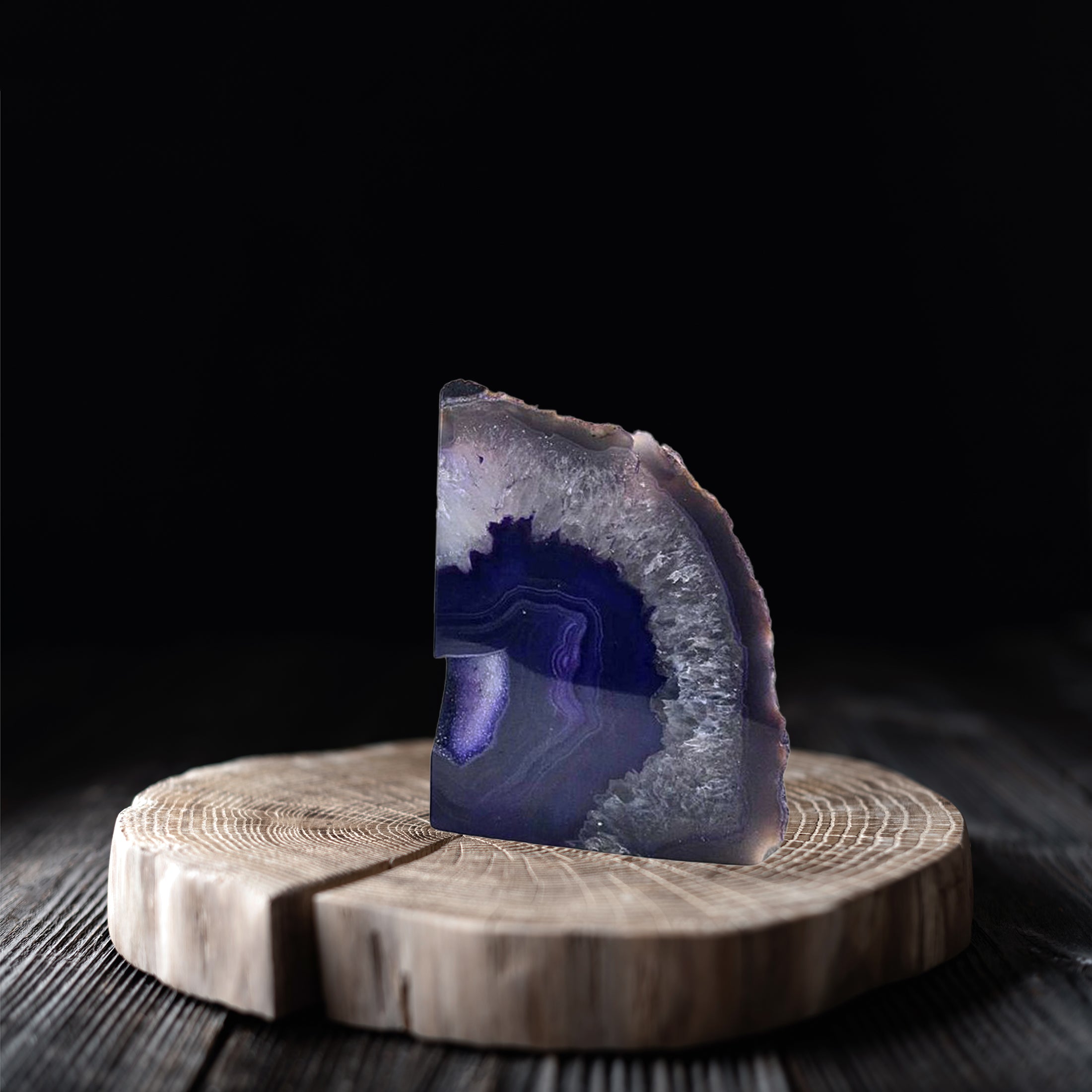 8" Purple Glass Crystal - Home & Garden