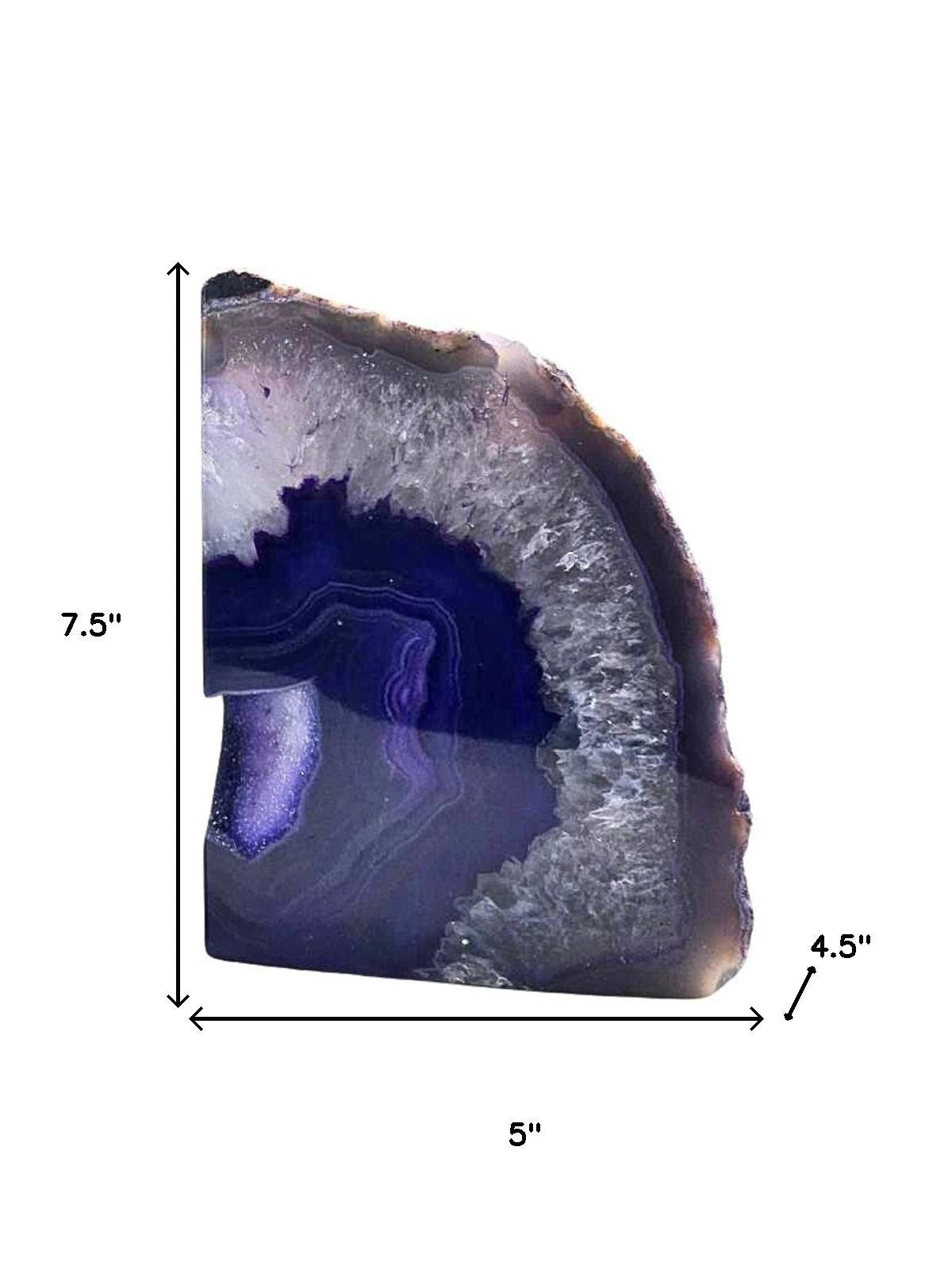 8" Purple Glass Crystal - Home & Garden