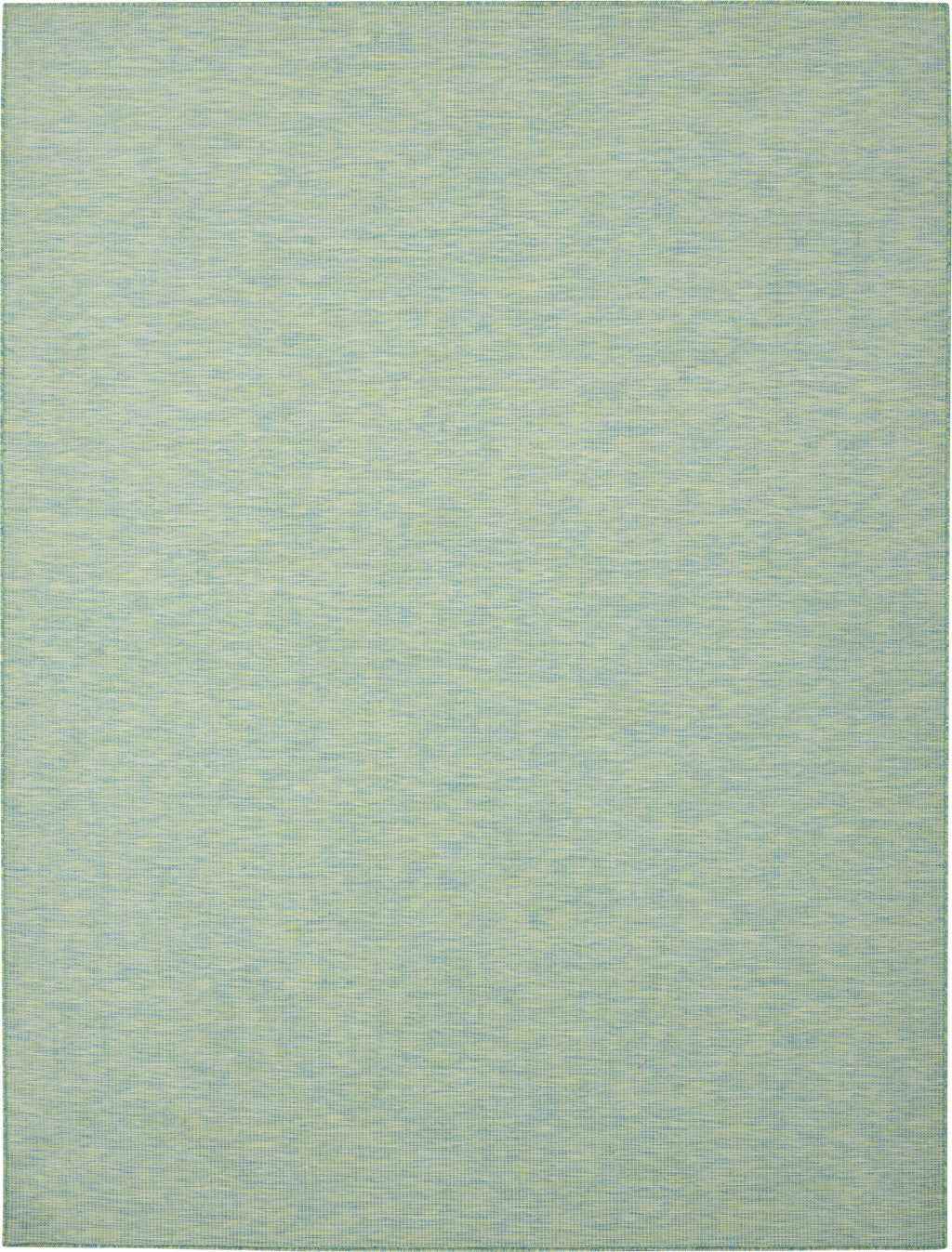 10' X 14' Blue And Green Indoor Outdoor Area Rug