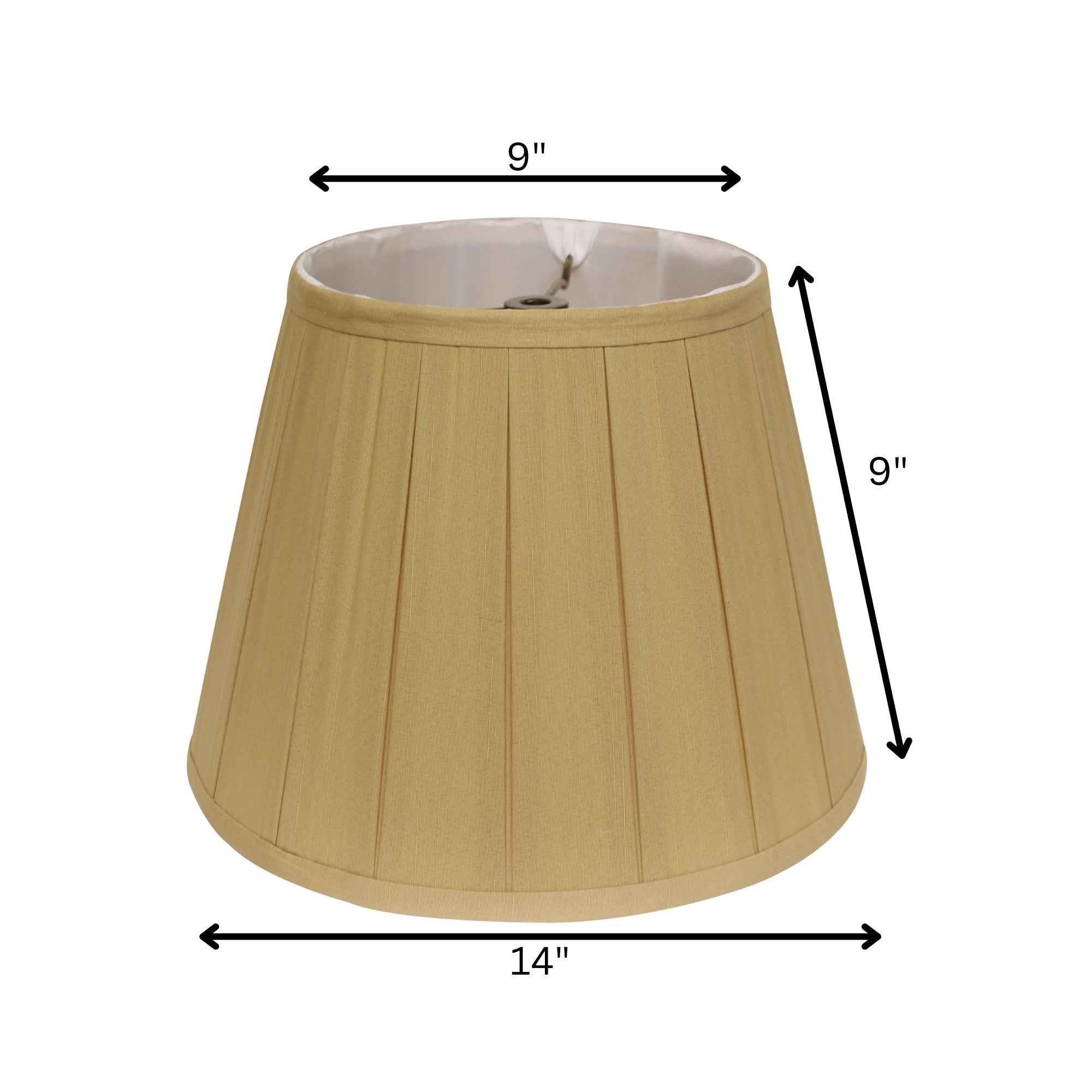 Camel Shantung Silk Empire Lamp Shade