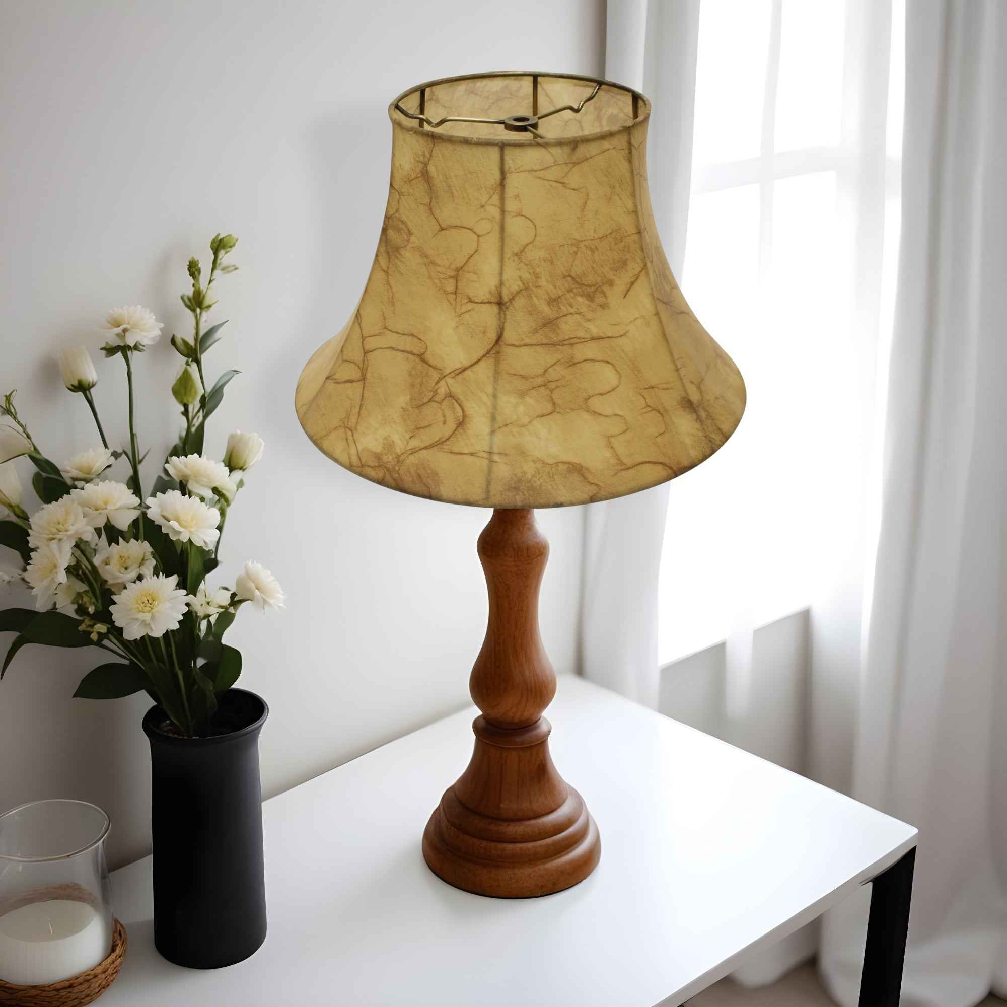 Light Yellow Parchment Bell Lamp Shade