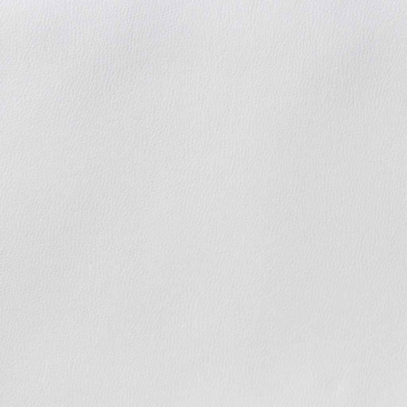 White and Black Adjustable Swivel Faux Leather Rolling Office Chair