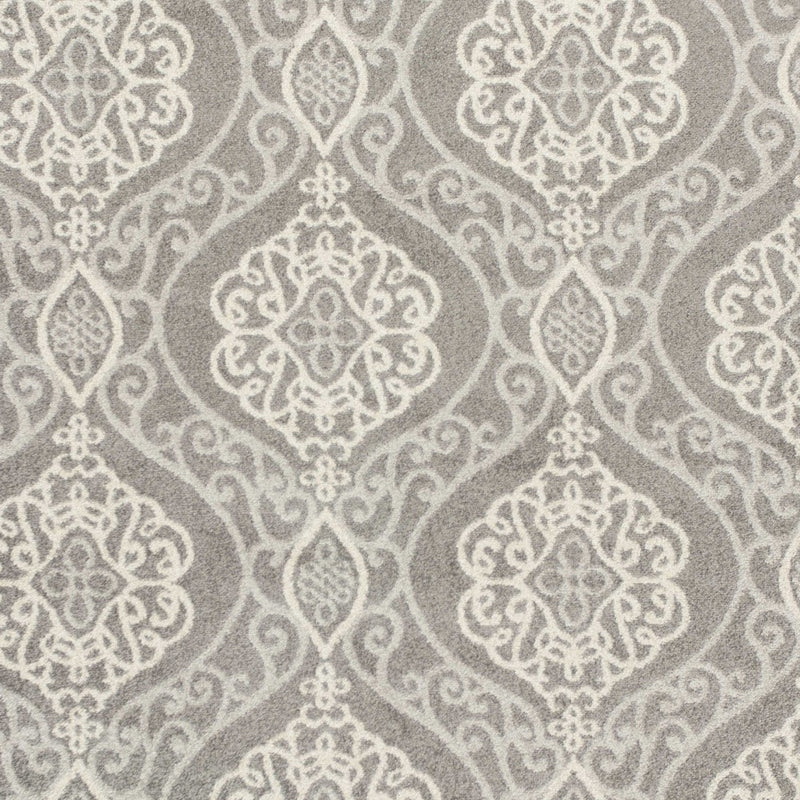 7' X 10' Silver Moroccan Indoor Outdoor Area Rug