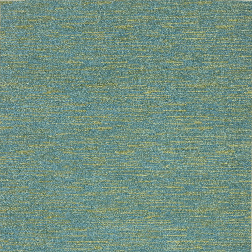 4' X 6' Blue And Green Indoor Outdoor Area Rug - Outdoor