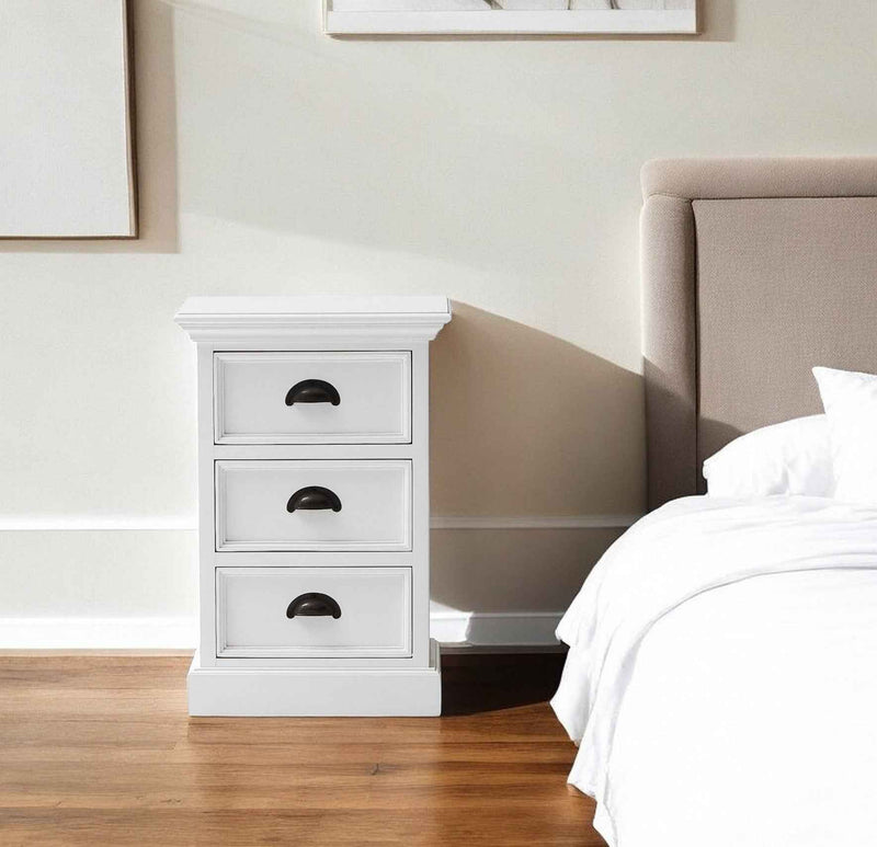 24" Solid Wood and Wood Nightstand