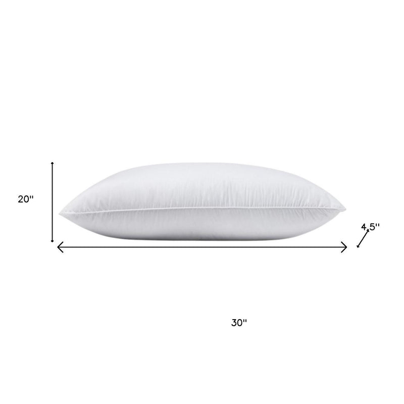 100% Cotton Lux Sateen Down Alternative Medium Hypoallergenic Queen Size Bed Pillow - Bed & Bath