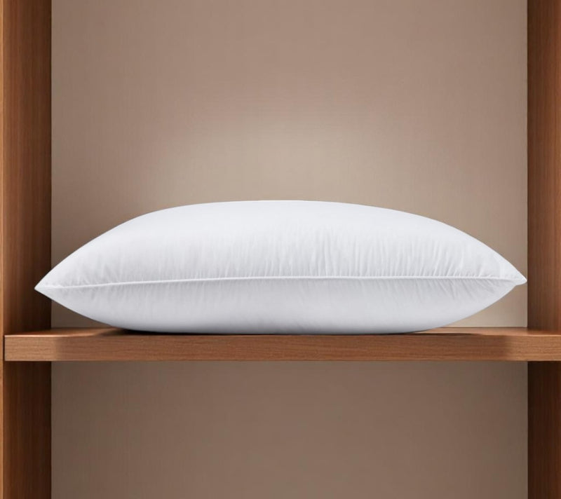 100% Cotton Lux Sateen Down Alternative Medium Hypoallergenic Queen Size Bed Pillow - Bed & Bath