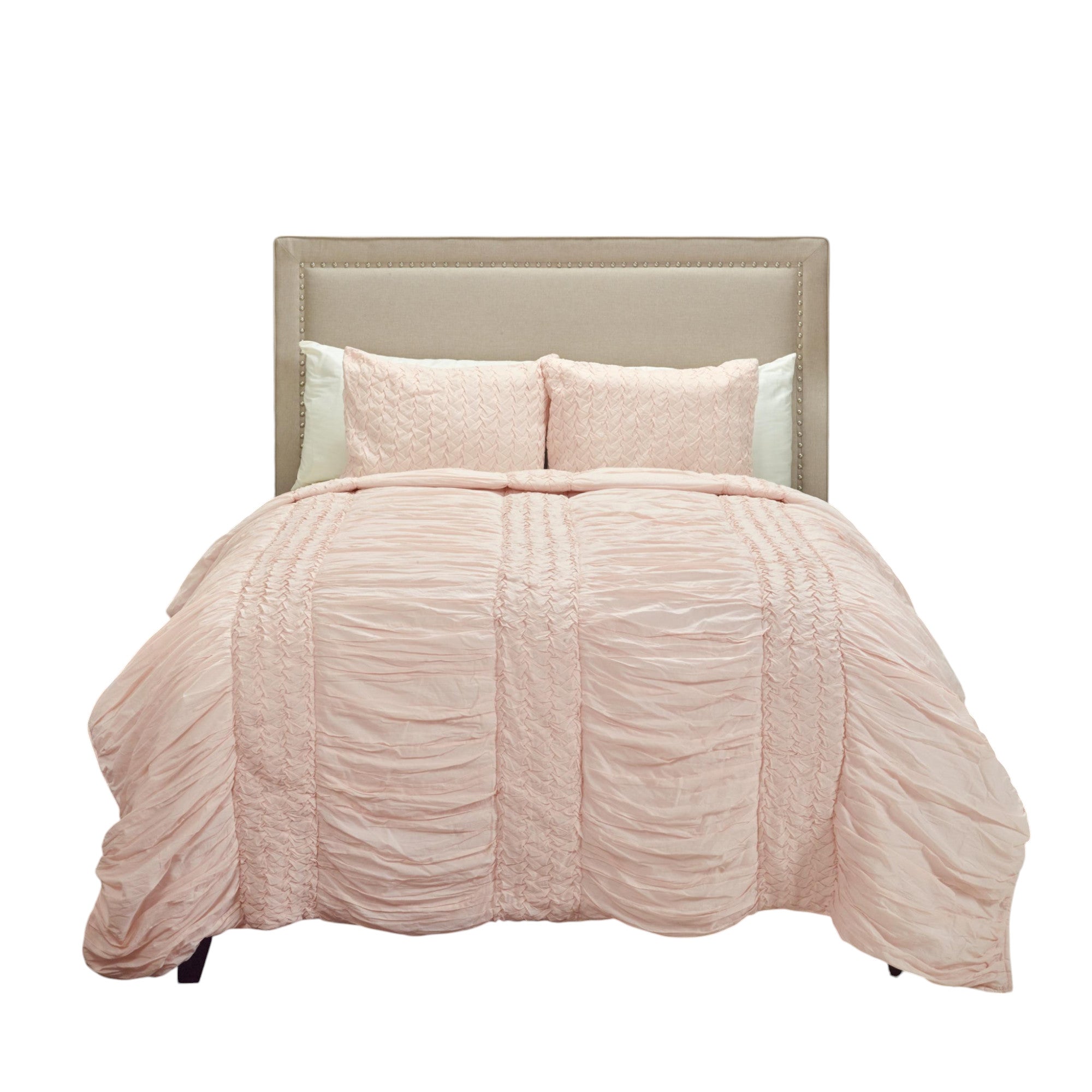 Pink Geometric King Quilt - Bed & Bath