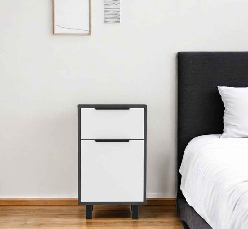 28" Wood One Drawer Nightstand