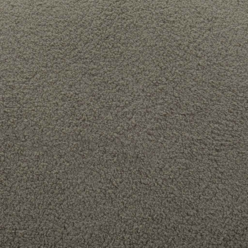 30" Khaki And Black Faux Shearling And Upholstered Slipper Chair