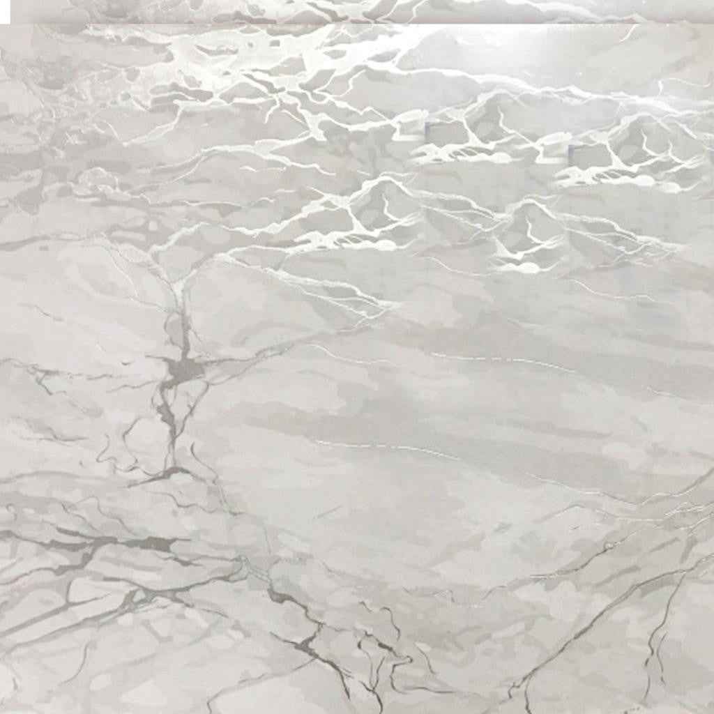 12" X 18" Silver And Gray Abstract Placemats