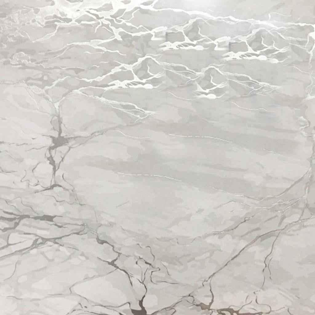 12" X 18" Silver And Gray Abstract Placemats