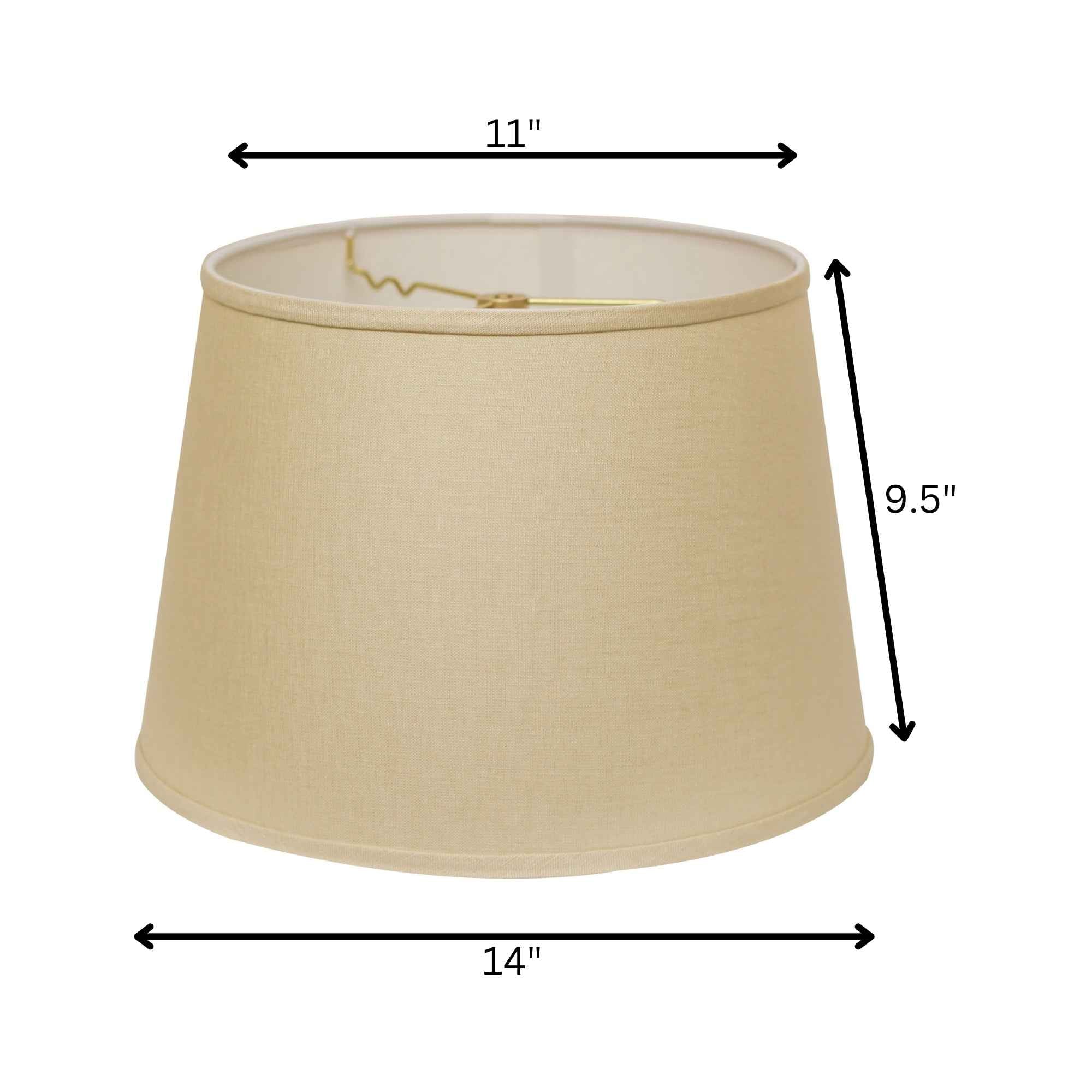 Beige Linen Empire Lamp Shade