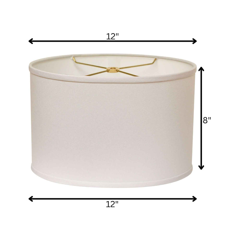White No Slub Innsbruck Oval Lamp Shade