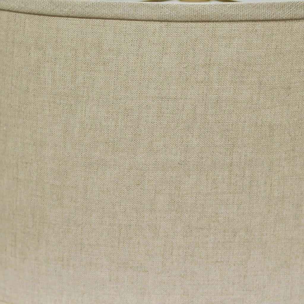 Dark Brown Linen Oval Lamp Shade