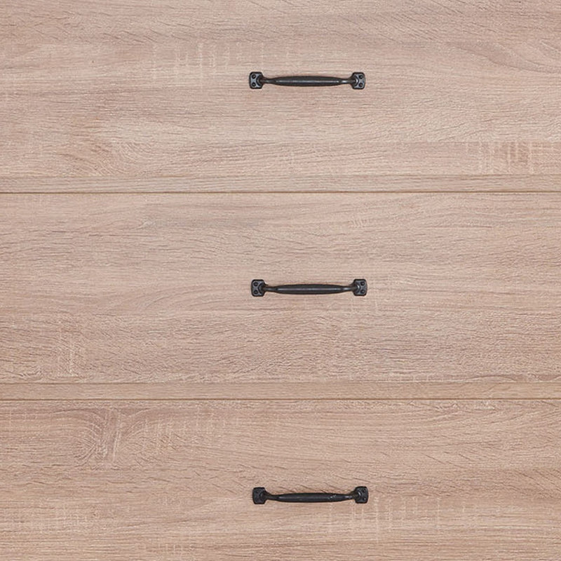 31" Oak Wood Five Drawer Dresser - Bed & Bath