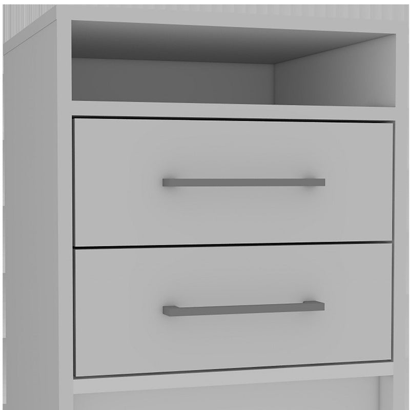 20" Wood Two Drawer Nightstand - Bed & Bath