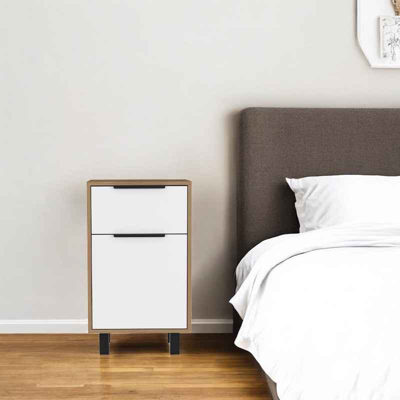 28" Wood One Drawer Nightstand